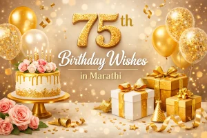 75th Birthday Wishes in Marathi